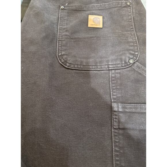 Vintage Y2K Carhartt Men’s Brown Denim Carpenter Loose Jeans 40x32 - Picture 4 of 6